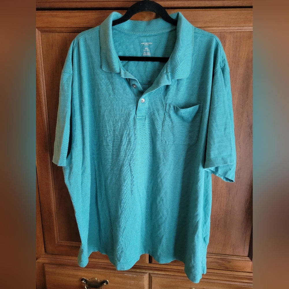 Classic Men's Big & Tall Polo Shirt - Blue/Teal